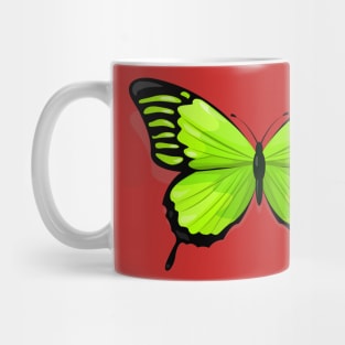 Green Butterfly Mug